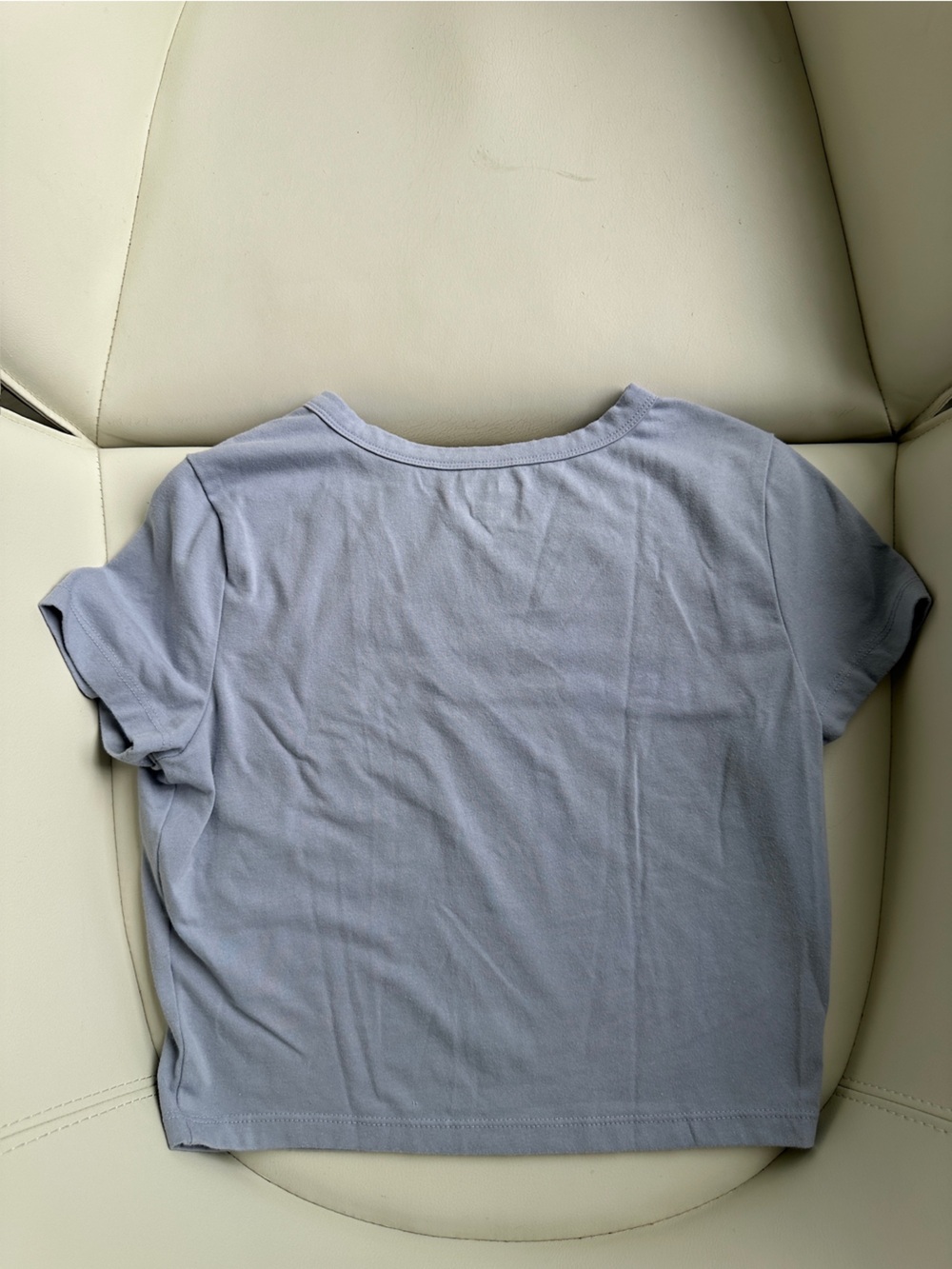 Target Wild Fable Lavender and White Crop Top Tee Shirt Set in Size Medium - Picture 3 of 9